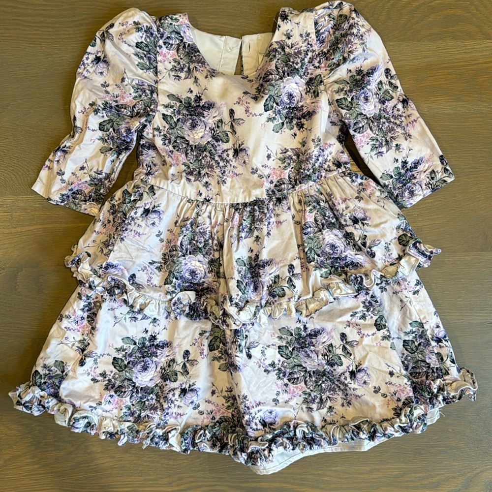 Janie and Jack Puff Sleeve Floral dress